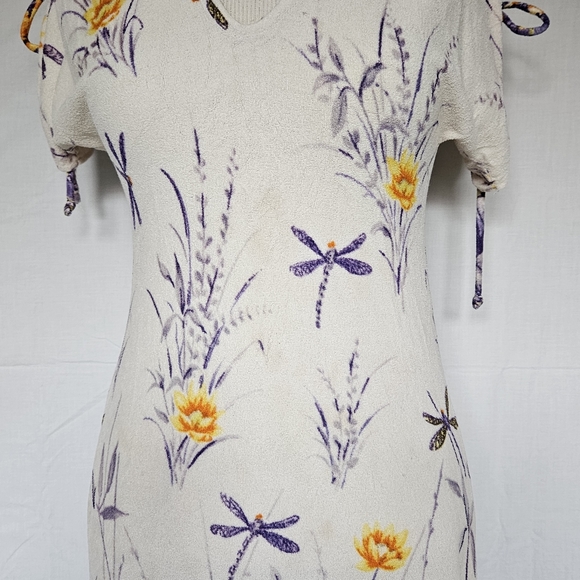 1970s Butterfields Dragonfly Dress - Picture 12 of 16